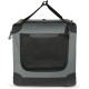 Amazon Basics Portable Folding Travel Kennel with Soft Sides and 4 Doors Large for Cats, Dogs, Rabbits and Other Small Animals, Grey, L 91 x W 61 x H 61 cm Amazon Basics Portable Folding Travel Kennel with Soft Sides and 4 Doors Large for Cats, Dogs, Rabbits and Other Small Animals, Grey, L 91 x W 61 x H 61 cm