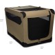 Amazon Basics Portable Folding Travel Kennel with Soft Sides and 4 Doors Large for Cats, Dogs, Rabbits and Other Small Animals, Grey, L 91 x W 61 x H 61 cm Amazon Basics Portable Folding Travel Kennel with Soft Sides and 4 Doors Large for Cats, Dogs, Rabbits and Other Small Animals, Grey, L 91 x W 61 x H 61 cm