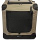 Amazon Basics Portable Folding Travel Kennel with Soft Sides and 4 Doors Large for Cats, Dogs, Rabbits and Other Small Animals, Grey, L 91 x W 61 x H 61 cm Amazon Basics Portable Folding Travel Kennel with Soft Sides and 4 Doors Large for Cats, Dogs, Rabbits and Other Small Animals, Grey, L 91 x W 61 x H 61 cm