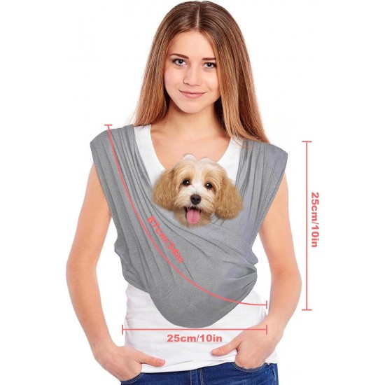 Amexo Hands-Free Dog Bag, Carry Bag Dog Sling for Dogs Front Package Dog Sling with Adjustable Strap up to for Dogs Cats Outdoor Activities Up to 9 kg Amexo Hands-Free Dog Bag, Carry Bag Dog Sling for Dogs Front Package Dog Sling with Adjustable Strap up to for Dogs Cats Outdoor Activities Up to 9 kg