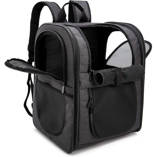Apollo Walker Pet Carrier Backpack for Large/Small Cats and Dogs, Puppies, Safety Features and Pillow Back Support for Travel, Hiking, Outdoor (Black) Apollo Walker Pet Carrier Backpack for Large/Small Cats and Dogs, Puppies, Safety Features and Pillow Back Support for Travel, Hiking, Outdoor (Black)