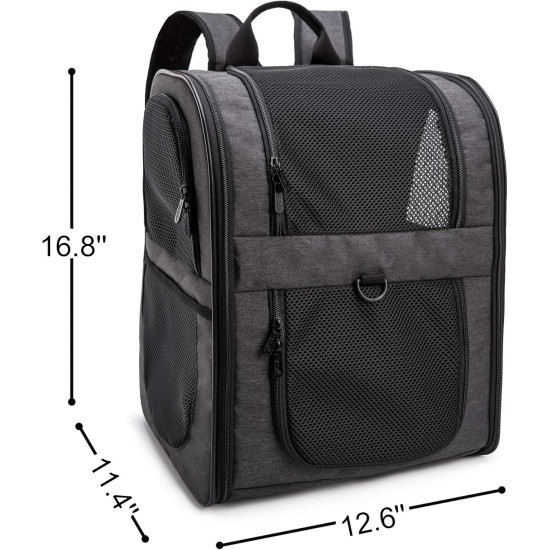Apollo Walker Pet Carrier Backpack for Large/Small Cats and Dogs, Puppies, Safety Features and Pillow Back Support for Travel, Hiking, Outdoor (Black) Apollo Walker Pet Carrier Backpack for Large/Small Cats and Dogs, Puppies, Safety Features and Pillow Back Support for Travel, Hiking, Outdoor (Black)