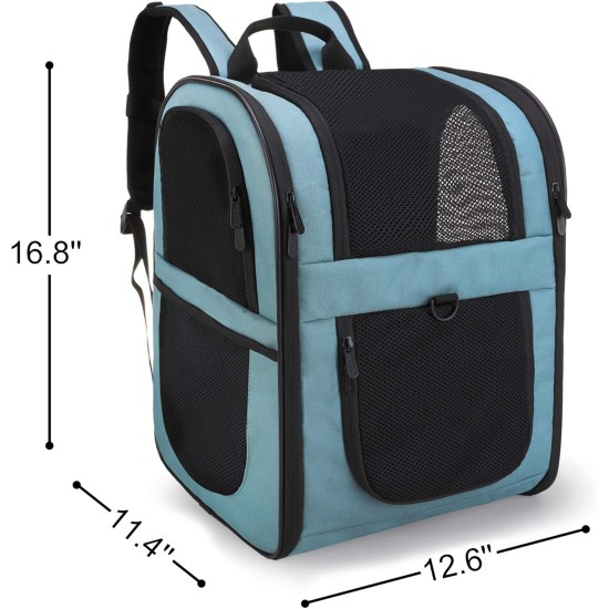 Apollo Walker Pet Carrier Backpack for Large/Small Cats and Dogs, Puppies, Safety Features and Pillow Back Support for Travel, Hiking, Outdoor (Black) Apollo Walker Pet Carrier Backpack for Large/Small Cats and Dogs, Puppies, Safety Features and Pillow Back Support for Travel, Hiking, Outdoor (Black)