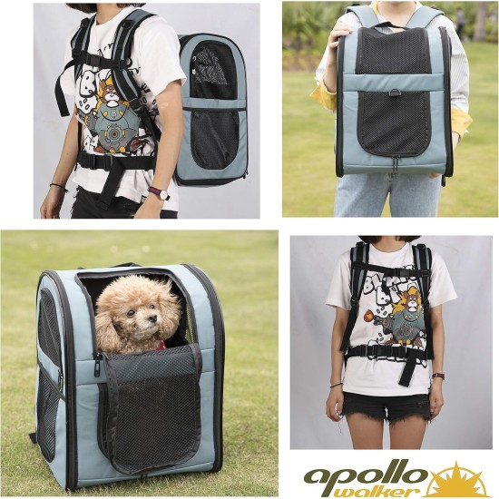 Apollo Walker Pet Carrier Backpack for Large/Small Cats and Dogs, Puppies, Safety Features and Pillow Back Support for Travel, Hiking, Outdoor (Black) Apollo Walker Pet Carrier Backpack for Large/Small Cats and Dogs, Puppies, Safety Features and Pillow Back Support for Travel, Hiking, Outdoor (Black)