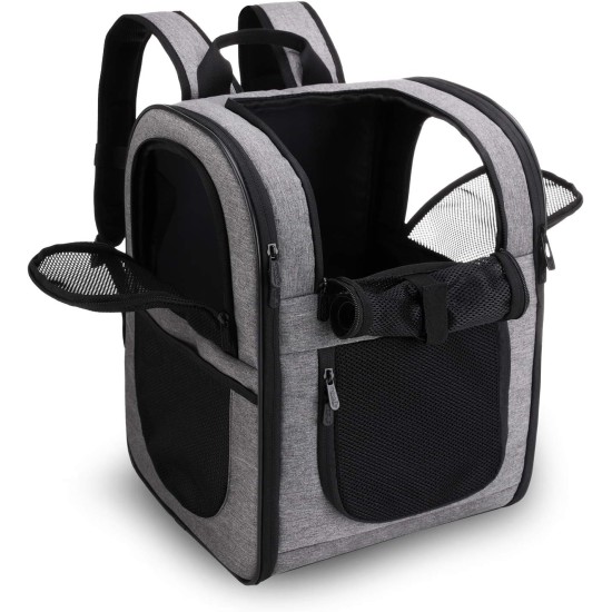 Apollo Walker Pet Carrier Backpack for Large/Small Cats and Dogs, Puppies, Safety Features and Pillow Back Support for Travel, Hiking, Outdoor (Black) Apollo Walker Pet Carrier Backpack for Large/Small Cats and Dogs, Puppies, Safety Features and Pillow Back Support for Travel, Hiking, Outdoor (Black)