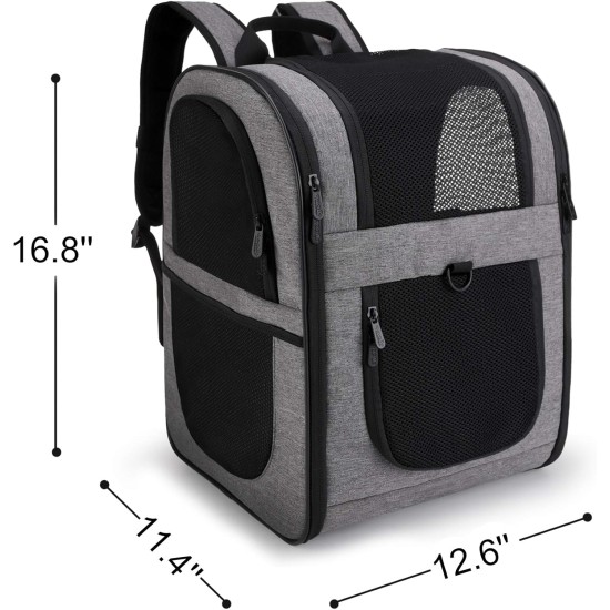 Apollo Walker Pet Carrier Backpack for Large/Small Cats and Dogs, Puppies, Safety Features and Pillow Back Support for Travel, Hiking, Outdoor (Black) Apollo Walker Pet Carrier Backpack for Large/Small Cats and Dogs, Puppies, Safety Features and Pillow Back Support for Travel, Hiking, Outdoor (Black)
