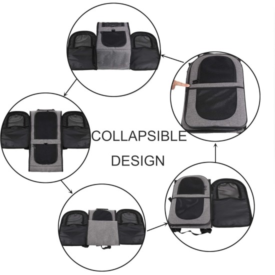 Apollo Walker Pet Carrier Backpack for Large/Small Cats and Dogs, Puppies, Safety Features and Pillow Back Support for Travel, Hiking, Outdoor (Black) Apollo Walker Pet Carrier Backpack for Large/Small Cats and Dogs, Puppies, Safety Features and Pillow Back Support for Travel, Hiking, Outdoor (Black)