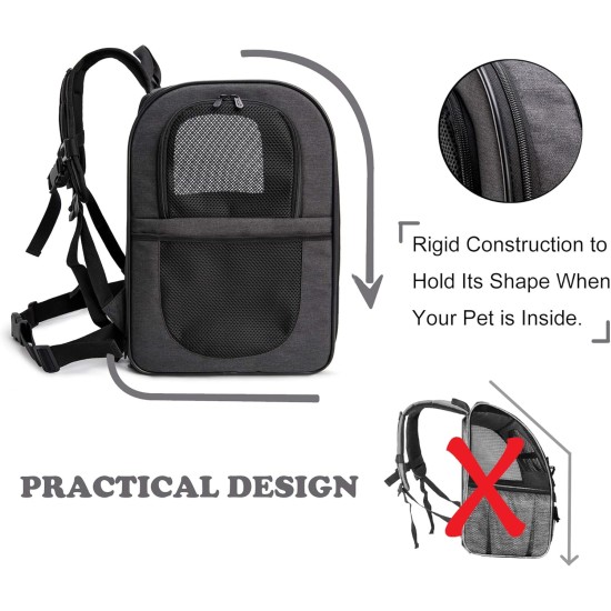 Apollo Walker Pet Carrier Backpack for Large/Small Cats and Dogs, Puppies, Safety Features and Pillow Back Support for Travel, Hiking, Outdoor (Black) Apollo Walker Pet Carrier Backpack for Large/Small Cats and Dogs, Puppies, Safety Features and Pillow Back Support for Travel, Hiking, Outdoor (Black)