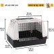 Atlas CAR 100 Scenic Car Transport Box for Dogs with Safety Hook, Excellent Ventilation Atlas CAR 100 Scenic Car Transport Box for Dogs with Safety Hook, Excellent Ventilation