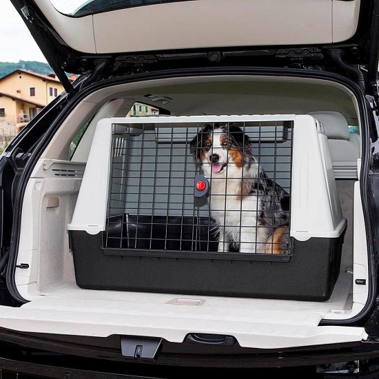Atlas CAR 100 Scenic Car Transport Box for Dogs with Safety Hook, Excellent Ventilation Atlas CAR 100 Scenic Car Transport Box for Dogs with Safety Hook, Excellent Ventilation