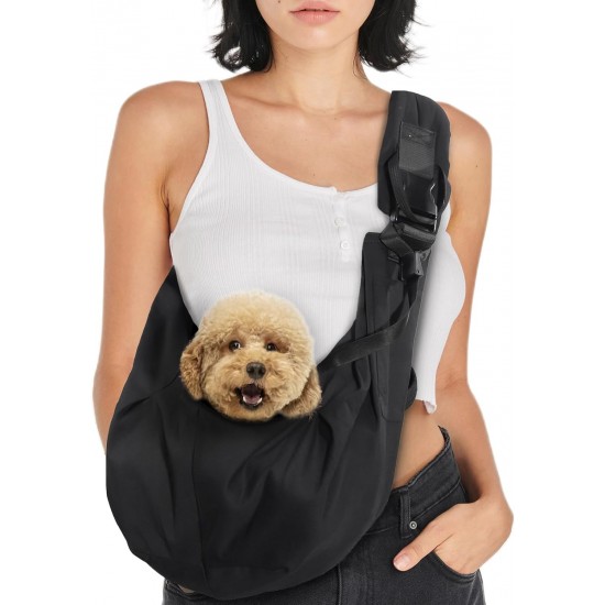 Avont Dog Carrier Bag, Adjustable Straps Dog Carrier Bag for Small Dogs and Cats, Ideal for Puppies, Cats, Travel, Trips and Daily Use - Black Avont Dog Carrier Bag, Adjustable Straps Dog Carrier Bag for Small Dogs and Cats, Ideal for Puppies, Cats, Travel, Trips and Daily Use - Black