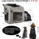 BABEYER Dog Bicycle Basket Expandable Soft Pet Backpack with 4 Open Doors 4 Mesh Windows for Small Dogs Cats Puppies Grey BABEYER Dog Bicycle Basket Expandable Soft Pet Backpack with 4 Open Doors 4 Mesh Windows for Small Dogs Cats Puppies Grey