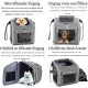 BABEYER Dog Bicycle Basket, Expandable Soft Pet Carrier Backpack with 4 Open Doors, 4 Mesh Window for Small Dog Cat Puppy Grey BABEYER Dog Bicycle Basket, Expandable Soft Pet Carrier Backpack with 4 Open Doors, 4 Mesh Window for Small Dog Cat Puppy Grey