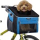 BABEYER Dog Bicycle Basket, Soft Bike Carrier with 4 Mesh Windows for Small Dogs, Cats and Puppies - Blue BABEYER Dog Bicycle Basket, Soft Bike Carrier with 4 Mesh Windows for Small Dogs, Cats and Puppies - Blue