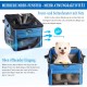 BABEYER Dog Bicycle Basket, Soft Bike Carrier with 4 Mesh Windows for Small Dogs, Cats and Puppies - Blue BABEYER Dog Bicycle Basket, Soft Bike Carrier with 4 Mesh Windows for Small Dogs, Cats and Puppies - Blue