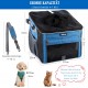 BABEYER Dog Bicycle Basket, Soft Bike Carrier with 4 Mesh Windows for Small Dogs, Cats and Puppies - Blue BABEYER Dog Bicycle Basket, Soft Bike Carrier with 4 Mesh Windows for Small Dogs, Cats and Puppies - Blue