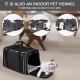 BAGLHER Cat Carrier Airline Approved Soft Side Pet Travel 5 Sides Open Doors 3 Sides Expandable Foldable Dog Carrier with Fleece Pad BAGLHER Cat Carrier Airline Approved Soft Side Pet Travel 5 Sides Open Doors 3 Sides Expandable Foldable Dog Carrier with Fleece Pad