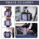 BAGLHER Cat Carrier Airline Approved Soft Side Pet Travel 5 Sides Open Doors 3 Sides Expandable Foldable Dog Carrier with Fleece Pad BAGLHER Cat Carrier Airline Approved Soft Side Pet Travel 5 Sides Open Doors 3 Sides Expandable Foldable Dog Carrier with Fleece Pad