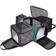 BAGLHER Cat Carrier Airline Approved Soft Side Pet Travel 5 Sides Open Doors 3 Sides Expandable Foldable Dog Carrier with Fleece Pad BAGLHER Cat Carrier Airline Approved Soft Side Pet Travel 5 Sides Open Doors 3 Sides Expandable Foldable Dog Carrier with Fleece Pad