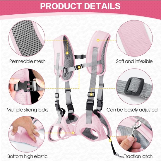 BT Bear Dog Carrier Sling Portable Outdoor Backpack Emergency Backpack Pet Carrier for Elderly Dogs, Joint Injuries, Arthritis, Stair Climbing and Descending, Paralysis, Pink, M BT Bear Dog Carrier Sling Portable Outdoor Backpack Emergency Backpack Pet Carrier for Elderly Dogs, Joint Injuries, Arthritis, Stair Climbing and Descending, Paralysis, Pink, M