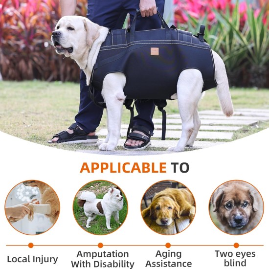 BT Bear Large Dog Carrier, Dog Backpack, Pet Leg Support, Dog Harness, Carry Bag for Elderly Dogs, Joint Injuries, Arthritis, Up and Down Stairs, Paralysis, XXXL for Dogs with BT Bear Large Dog Carrier, Dog Backpack, Pet Leg Support, Dog Harness, Carry Bag for Elderly Dogs, Joint Injuries, Arthritis, Up and Down Stairs, Paralysis, XXXL for Dogs with