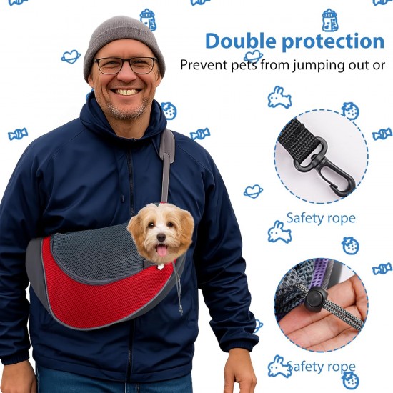 BUERPINKING Hundetragetuch, Tragetasche Hund, Hunderucksack, Tragetuch Hund, Hundetragetasche für Spaziergang Aktivitäten im Freien und Ausflüge, Hundetragetasche bis 10kg (Blau) BUERPINKING Hundetragetuch, Tragetasche Hund, Hunderucksack, Tragetuch Hund, Hundetragetasche für Spaziergang Aktivitäten im Freien und Ausflüge, Hundetragetasche bis 10kg (Blau)
