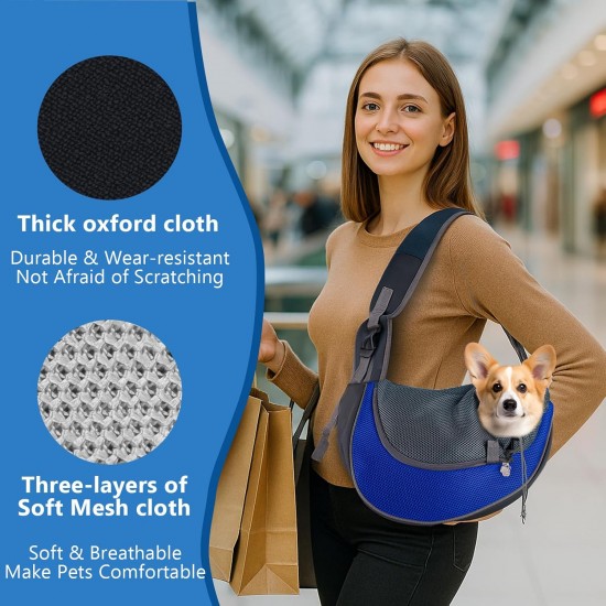 BUERPINKING Hundetragetuch, Tragetasche Hund, Hunderucksack, Tragetuch Hund, Hundetragetasche für Spaziergang Aktivitäten im Freien und Ausflüge, Hundetragetasche bis 10kg (Blau) BUERPINKING Hundetragetuch, Tragetasche Hund, Hunderucksack, Tragetuch Hund, Hundetragetasche für Spaziergang Aktivitäten im Freien und Ausflüge, Hundetragetasche bis 10kg (Blau)