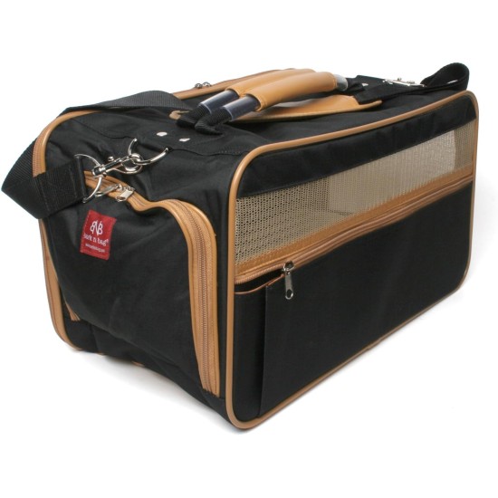 Bark-n-Bag Nylon Classic Carrier Collection Pet Carrier, Small, Black/Tan Bark-n-Bag Nylon Classic Carrier Collection Pet Carrier, Small, Black/Tan