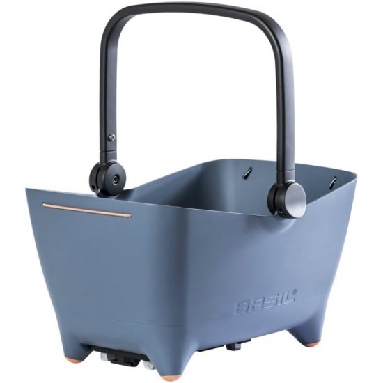 Basil Buddy MIK Dog Bicycle Basket - 32 L, Blue, Robust, Includes Lockable MIK System and MIK Carrier Plate, Perfect for Safe Transport of Dogs Basil Buddy MIK Dog Bicycle Basket - 32 L, Blue, Robust, Includes Lockable MIK System and MIK Carrier Plate, Perfect for Safe Transport of Dogs
