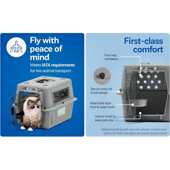 Beeztees Skykennel Number 4, 91 x 63 x 68 cm, Grey Beeztees Skykennel Number 4, 91 x 63 x 68 cm, Grey