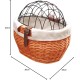 Bicycle Basket Front with Grille, Bicycle Pet Basket, Pet Seat for Pannier Rack Made of Willow Natural Animal Basket Rear Wheel Basket Dog Basket for Bicycle Pet Carrier Cycling Accessories Bicycle Basket Front with Grille, Bicycle Pet Basket, Pet Seat for Pannier Rack Made of Willow Natural Animal Basket Rear Wheel Basket Dog Basket for Bicycle Pet Carrier Cycling Accessories