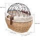 Bicycle Basket Front with Grille, Bicycle Pet Basket, Pet Seat for Pannier Rack Made of Willow Natural Animal Basket Rear Wheel Basket Dog Basket for Bicycle Pet Carrier Cycling Accessories Bicycle Basket Front with Grille, Bicycle Pet Basket, Pet Seat for Pannier Rack Made of Willow Natural Animal Basket Rear Wheel Basket Dog Basket for Bicycle Pet Carrier Cycling Accessories