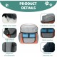 Bicycle Basket for Dogs, Bicycle Bag for Pets, Foldable Front Bicycle Basket for Dogs, 2-in-1 Foldable Dog Basket, Dog Backpack with Handlebar Adapter for Small Pets (Load Capacity 5 kg) (Black) Bicycle Basket for Dogs, Bicycle Bag for Pets, Foldable Front Bicycle Basket for Dogs, 2-in-1 Foldable Dog Basket, Dog Backpack with Handlebar Adapter for Small Pets (Load Capacity 5 kg) (Black)