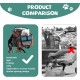 Bicycle Basket for Dogs, Bicycle Bag for Pets, Foldable Front Bicycle Basket for Dogs, 2-in-1 Foldable Dog Basket, Dog Backpack with Handlebar Adapter for Small Pets (Load Capacity 5 kg) (Black) Bicycle Basket for Dogs, Bicycle Bag for Pets, Foldable Front Bicycle Basket for Dogs, 2-in-1 Foldable Dog Basket, Dog Backpack with Handlebar Adapter for Small Pets (Load Capacity 5 kg) (Black)
