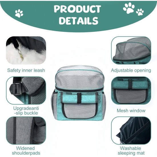 Bicycle Basket for Dogs, Bicycle Bag for Pets, Foldable Front Bicycle Basket for Dogs, 2-in-1 Foldable Dog Basket, Dog Backpack with Handlebar Adapter for Small Pets (Load Capacity 5 kg) (Black) Bicycle Basket for Dogs, Bicycle Bag for Pets, Foldable Front Bicycle Basket for Dogs, 2-in-1 Foldable Dog Basket, Dog Backpack with Handlebar Adapter for Small Pets (Load Capacity 5 kg) (Black)