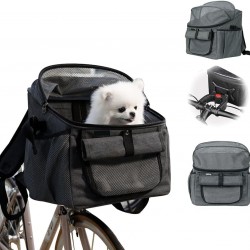 Bicycle Basket for Dogs, Bicycle Bag for Pets with Handlebar Adapter, Removable, Breathable Mesh, Adjustable Straps, Foldable Bicycle Basket for Medium Pets, Electric Bicycles Bicycle Basket for Dogs, Bicycle Bag for Pets with Handlebar Adapter, Removable, Breathable Mesh, Adjustable Straps, Foldable Bicycle Basket for Medium Pets, Electric Bicycles