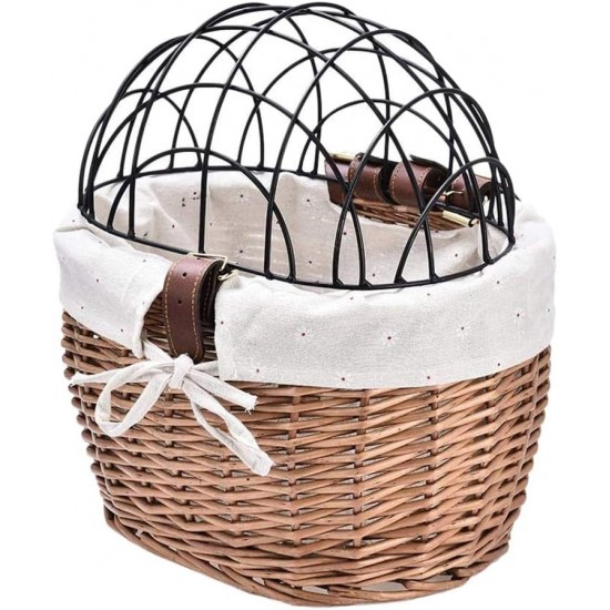 Bicycle Basket for Dogs, Dog Bicycle Basket, Front Basket, Wicker Braided Bicycle Basket, Pet Transport Basket, Dogs, Puppies, Cats Bicycle Basket for Dogs, Dog Bicycle Basket, Front Basket, Wicker Braided Bicycle Basket, Pet Transport Basket, Dogs, Puppies, Cats