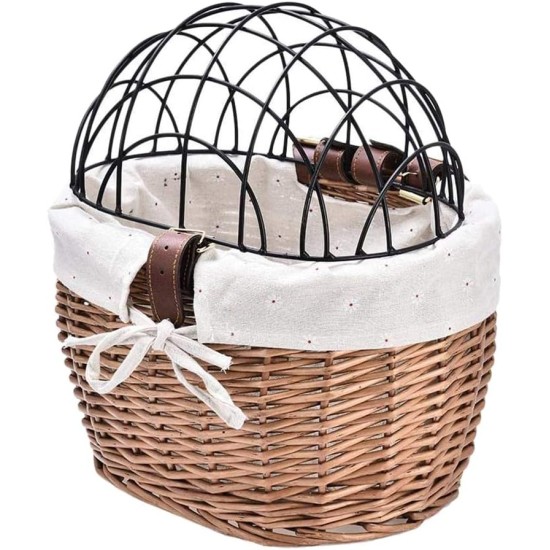 Bicycle Basket for Dogs, Front Dog Basket, Front Basket, Wicker Braided Bicycle Basket, Pet Transport Basket, Dogs, Puppies, Cats Bicycle Basket for Dogs, Front Dog Basket, Front Basket, Wicker Braided Bicycle Basket, Pet Transport Basket, Dogs, Puppies, Cats