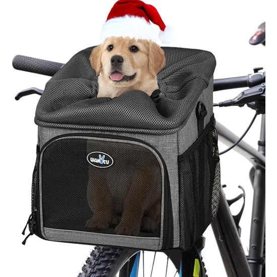 Bicycle Baskets for Dogs, Front Bicycle Basket for Small Pets, Cats, Dogs, Car Seat, Removable Bicycle Dog Basket, Quick Release, Easy Installation Bicycle Baskets for Dogs, Front Bicycle Basket for Small Pets, Cats, Dogs, Car Seat, Removable Bicycle Dog Basket, Quick Release, Easy Installation