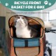 BigKing Bicycle Bag for Pets, Front Bicycle Basket for Dogs, Foldable Bicycle Basket, Suitable for Outdoor Riding and Camping with Pets BigKing Bicycle Bag for Pets, Front Bicycle Basket for Dogs, Foldable Bicycle Basket, Suitable for Outdoor Riding and Camping with Pets