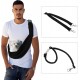 CAPASTEC Adjustable Pet Carrier Neck Pouch for Cats and Small Dogs, Black CAPASTEC Adjustable Pet Carrier Neck Pouch for Cats and Small Dogs, Black