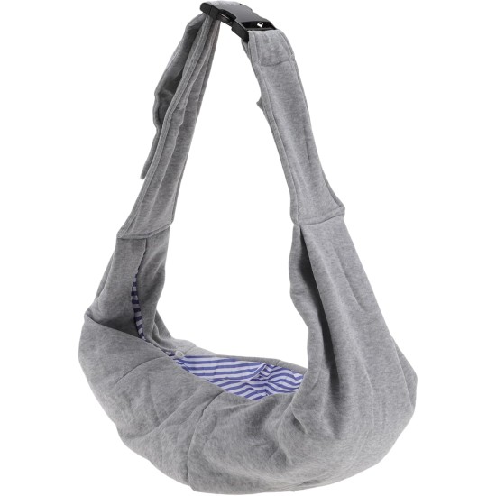 CAPASTEC Adjustable Pet Carrier Neck Pouch for Cats and Small Dogs, Grey