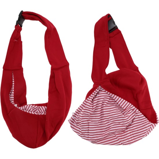 CAPASTEC Pet Sling Carrier, Adjustable Pet Carrier for Cats and Small Dogs, Red CAPASTEC Pet Sling Carrier, Adjustable Pet Carrier for Cats and Small Dogs, Red