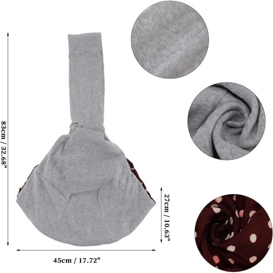 CAPASTEC Pet Sling Carrier, Pet Chest Bag for Cats and Small Dogs, Grey CAPASTEC Pet Sling Carrier, Pet Chest Bag for Cats and Small Dogs, Grey