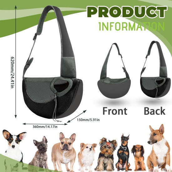 CHRI Dog Carrier Bag up to 5 kg Transport Bag for Pets Dog Sling with Adjustable Strap Carry Bag Dog for Small Dog Cat Outdoor Activities CHRI Dog Carrier Bag up to 5 kg Transport Bag for Pets Dog Sling with Adjustable Strap Carry Bag Dog for Small Dog Cat Outdoor Activities