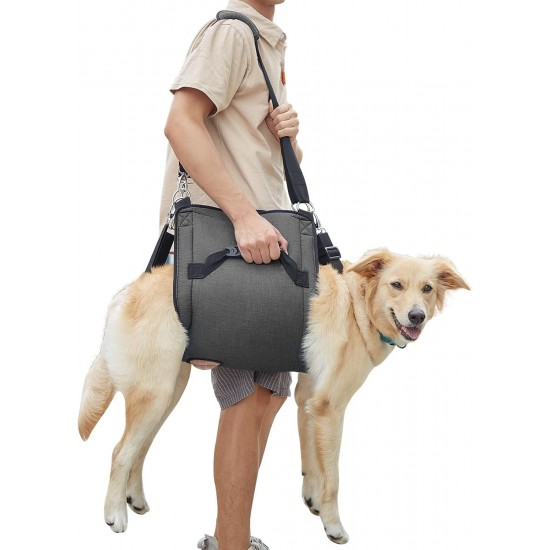 COODEO Dog Carrier Strap, Emergency Backpack Support for Rehabilitation Dog Lift Harness, Dog Carrier for Elderly Dogs, Joint Injuries, Arthritis, Up Stairs (XL, Blue) COODEO Dog Carrier Strap, Emergency Backpack Support for Rehabilitation Dog Lift Harness, Dog Carrier for Elderly Dogs, Joint Injuries, Arthritis, Up Stairs (XL, Blue)