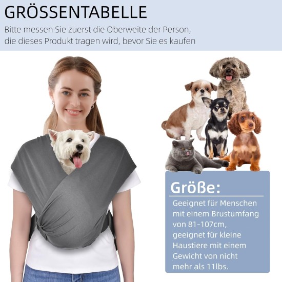 CUBY Dog Carrier Bag, Forward Facing Backpack Carrier Shoulder to Reduce Back Pain, Hands-Free and Adjustable Puppy Sling (Dark Grey) CUBY Dog Carrier Bag, Forward Facing Backpack Carrier Shoulder to Reduce Back Pain, Hands-Free and Adjustable Puppy Sling (Dark Grey)