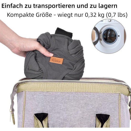 CUBY Dog Carrier Bag, Forward Facing Backpack Carrier Shoulder to Reduce Back Pain, Hands-Free and Adjustable Puppy Sling (Dark Grey) CUBY Dog Carrier Bag, Forward Facing Backpack Carrier Shoulder to Reduce Back Pain, Hands-Free and Adjustable Puppy Sling (Dark Grey)
