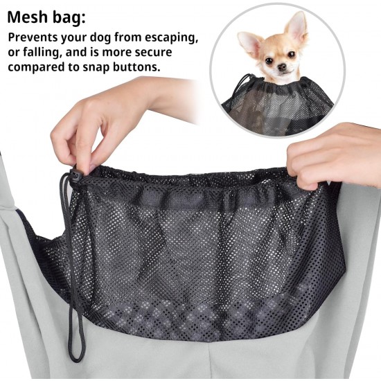 CUBY Dog Carrier Bag, Summer Sling Dogs, Hands-Free Breathable Mesh Adjustable for Small Dogs and Cats (Adjustable Shoulder Strap, Brown) CUBY Dog Carrier Bag, Summer Sling Dogs, Hands-Free Breathable Mesh Adjustable for Small Dogs and Cats (Adjustable Shoulder Strap, Brown)