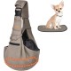 CUBY Dog Carrier, Sling Dogs, Hands-Free Breathable Mesh Adjustable for Small Dogs and Cats (Adjustable Shoulder Strap, Brown) CUBY Dog Carrier, Sling Dogs, Hands-Free Breathable Mesh Adjustable for Small Dogs and Cats (Adjustable Shoulder Strap, Brown)